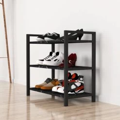 Étagère à Chaussures Sømna à 3 Niveaux -Mobilier Soldes 03a8511cfa814da7af219af29cf5a007