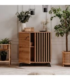 Petit Buffet 2 Portes - L80 Cm -Mobilier Soldes 03d5b5e782094d7a9d523fba544a768c