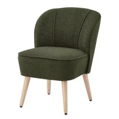 Fauteuil TIVOLI Tissu Bouclette Kaki