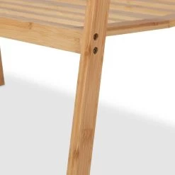 Portant En Bambou Pliable Avec étagère -Mobilier Soldes 068fbb0914974adfbc0dd40eda600863