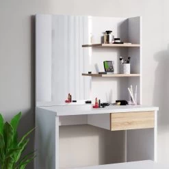 Coiffeuse Dekos Blanc Avec Banc 31 Coiffeuse Dekos Blanc Avec Banc -Mobilier Soldes 0704d360b69743559638ce713d9c6d59