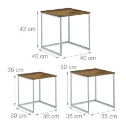 Table Gigogne Lot De 3 Bois -Mobilier Soldes 0777dfa2797a469db55aa43054c93f5d