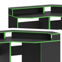 Bureau Ordinateur Kron Noir/Vert Set 5 -Mobilier Soldes 0880c8555a3947618804a4da9e0e126c