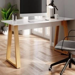 Bureau Neptune Blanc/sonoma -Mobilier Soldes 0b063567ef074b1a8ecf46be67c8e51b