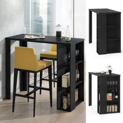 Table à Manger Noel 120x106cm Noir 12 Table à Manger Noel 120x106cm Noir -Mobilier Soldes 0d3edcabe4b8486a909fc66ecc3b41d2