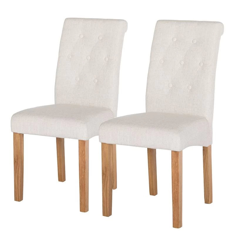 Chaises Capitonnées Jeanne (lot De 2) 3 Chaises Capitonnées Jeanne (lot De 2)