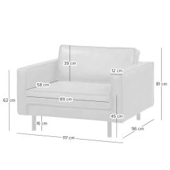 Fauteuil XL FORT DODGE -Mobilier Soldes 1000015504 221202 500 SKETCH DETAILS P000000001000015504 sketch