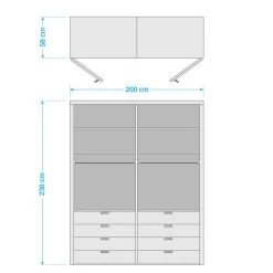 Armoire à Portes Pliantes Loft II 31 Armoire à Portes Pliantes Loft II -Mobilier Soldes 1000233752 210623 13051000099 SKETCH DETAILS P000000001000233752 sketch