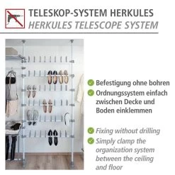 Wenko Porte-chaussures Télescopique Herkules -Mobilier Soldes 1000260931 210423 13322800064 DETAILS P000000001000260931