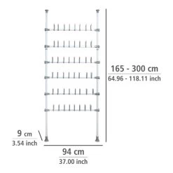 Wenko Porte-chaussures Télescopique Herkules -Mobilier Soldes 1000260931 210423 13323100066 SKETCH DETAILS P000000001000260931 sketch