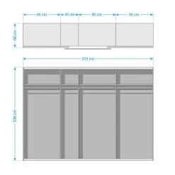 Armoire SKØP Gloss Reflect -Mobilier Soldes 1000303434 211201 112525001037 SKETCH DETAILS P000000001000303434 sketch