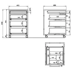 Caisson à Roulettes GW-Agenda -Mobilier Soldes 1000307863 211109 161638000540 SKETCH DETAILS P000000001000307863 sketch