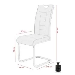 Chaise Cantilever Festola -Mobilier Soldes 1000309910 211117 170153000513 SKETCH DETAILS P000000001000309910 sketch