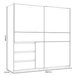Armoire à Portes Coulissantes Thornton -Mobilier Soldes 1000311702 211126 150051000587 SKETCH DETAILS P000000001000311702 sketch