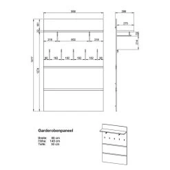 Ensemble D’entrée Lisbonne III (4 élém.) -Mobilier Soldes 1000355190 220520 502 SKETCH DETAILS P000000001000355190 sketch