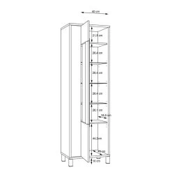 Vitrine Vallegrande -Mobilier Soldes 1000356707 220603 501 SKETCH DETAILS P000000001000356707 sketch