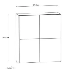 Armoire à Portes Coulissantes Blackrock -Mobilier Soldes 1000363076 220819 500 SKETCH DETAILS P000000001000363076 sketch