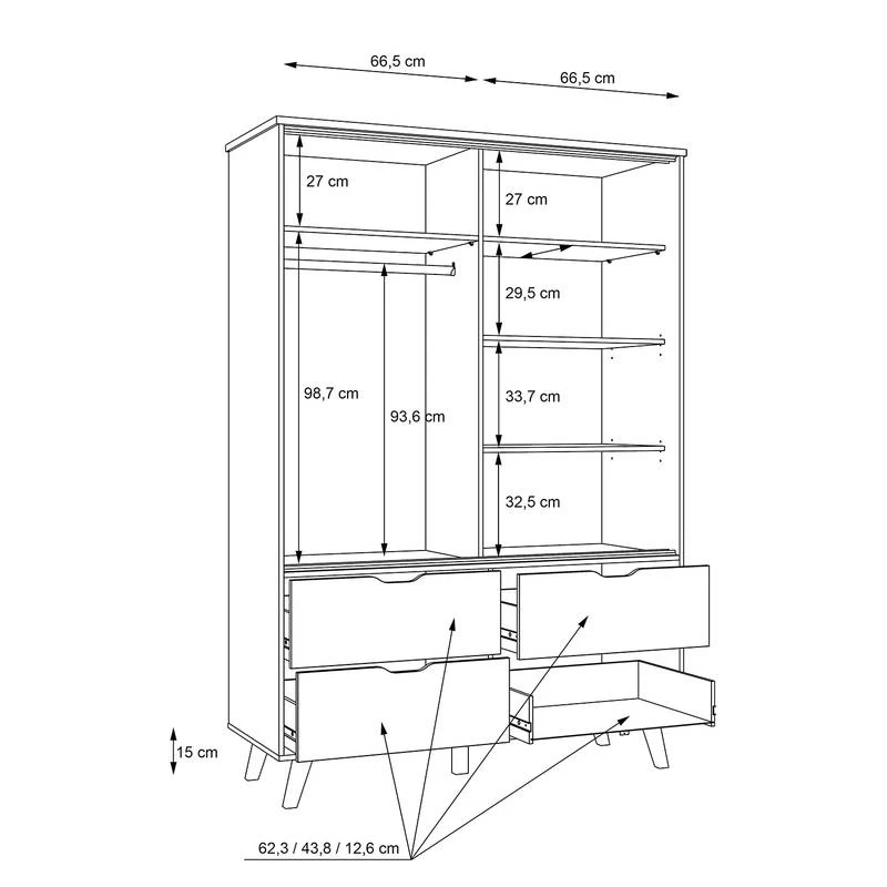 Armoire à Portes Coulissantes Weser 13 Armoire à Portes Coulissantes Weser – Image 11