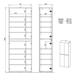 Armoire D’entrée Calvera -Mobilier Soldes 1000367310 221005 500 SKETCH DETAILS P000000001000367310 sketch