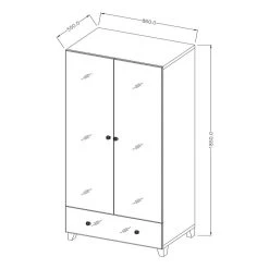 Armoire à Portes Battantes Hyde -Mobilier Soldes 1000369754 221109 500 SKETCH DETAILS P000000001000369754 sketch