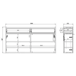 Meuble à Chaussures Ameca 110 Cm -Mobilier Soldes 1000383154 230418 500 SKETCH DETAILS P000000001000383154 sketch