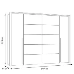 Armoire à Portes Coulissantes Ziio -Mobilier Soldes 1000404487 230907 500 SKETCH DETAILS P000000001000404487 sketch
