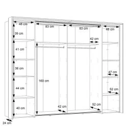 Armoire à Portes Coulissantes Ziio -Mobilier Soldes 1000404487 230907 501 SKETCH DETAILS P000000001000404487 sketch