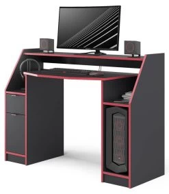 Bureau Ordinateur Joel 123cm Noir/rouge -Mobilier Soldes 112012b709034a3f859fcd3adf8c2b86.cropped 76 20 844 967.processed