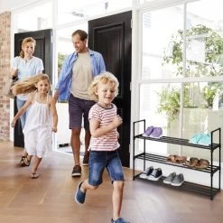 Étagère à Chaussures Métal Noir -Mobilier Soldes 149e0eb55e214d1f9e61eb3b2539bbb9