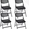 Lot De 4 Chaises Pliables SABA (Noir) -Mobilier Soldes 16b3df5952f74e4486cf663eb01b4e85