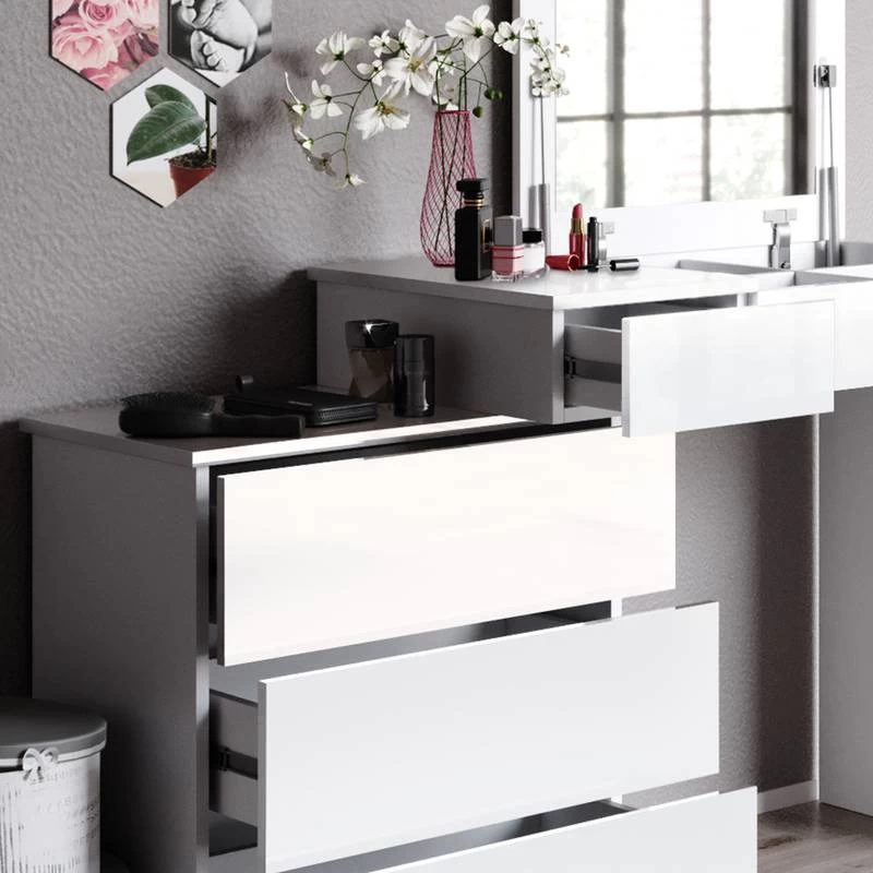 Coiffeuse Lotos Blanc 5 Coiffeuse Lotos Blanc – Image 3