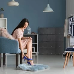 Étagère à Chaussures Noire -Mobilier Soldes 1f013d60ff054089abe1166390c082f2