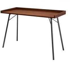 Bureau Design Métal Et Bois Foncé