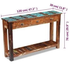 VIDAXL Table Console -Mobilier Soldes 2421025cd5424aec9f23eecac4ce06a0