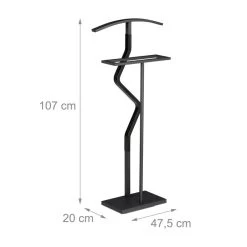 Valet De Chambre à Poser En Noir -Mobilier Soldes 25c4d0c5e49e474da7e36f3d7445e598