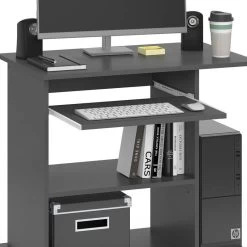 Bureau Ordinateur Harm Anthracite -Mobilier Soldes 26e1ee532ded46c1a49a1082038e2b5e