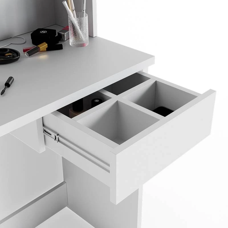 Coiffeuse Dekos Blanc Avec Banc 6 Coiffeuse Dekos Blanc Avec Banc – Image 4