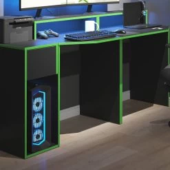 Bureau Ordinateur Kron Noir/Vert Set 8 13 Bureau Ordinateur Kron Noir/Vert Set 8 -Mobilier Soldes 29fd8d59edcc442485d68f4c3675834c
