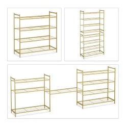 Étagère à Chaussures Empilable 4 Niveaux -Mobilier Soldes 3367b00af02c40fda3dc7f3b06239b82