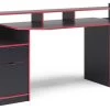 Bureau D'ordinateur Joel Noir/rouge