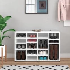 Meuble à Chaussures Lysander Blanc -Mobilier Soldes 3a212858f61647f0a3dfd5bf340307d5