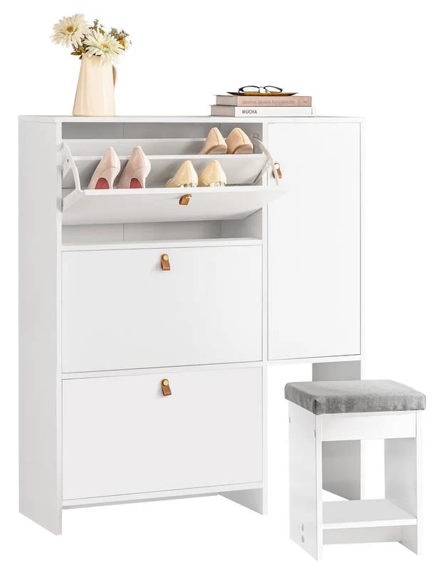 Armoire à Chaussures FSR107-W 3 Armoire à Chaussures FSR107-W