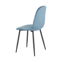 Lot De 4 Chaises En Velours - BIBA -Mobilier Soldes 4046faad36cc4f3eb6d33a0f2df29bf3