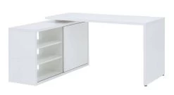 Bureau D'angle Réversible 140 Cm Blanc