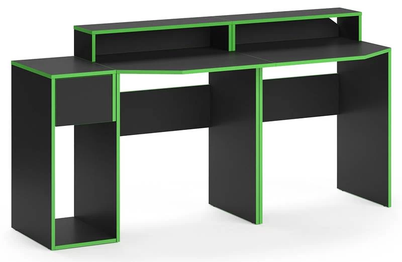 Bureau Ordinateur Kron Noir/Vert Set 8 3 Bureau Ordinateur Kron Noir/Vert Set 8