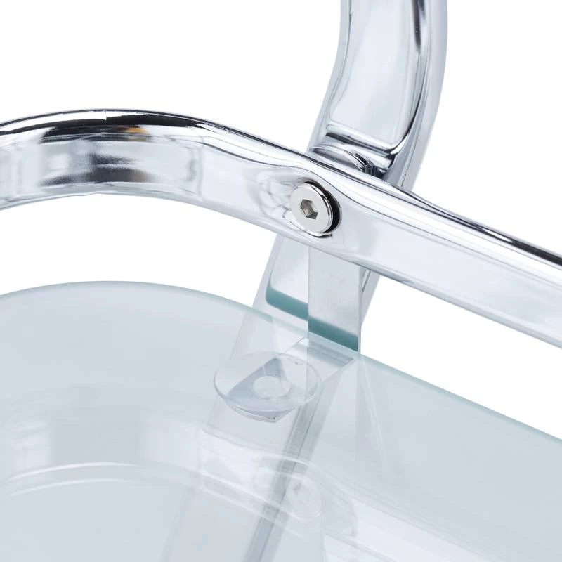 Chariot De Service Fer Chromé Et Verre 9 Chariot De Service Fer Chromé Et Verre – Image 7