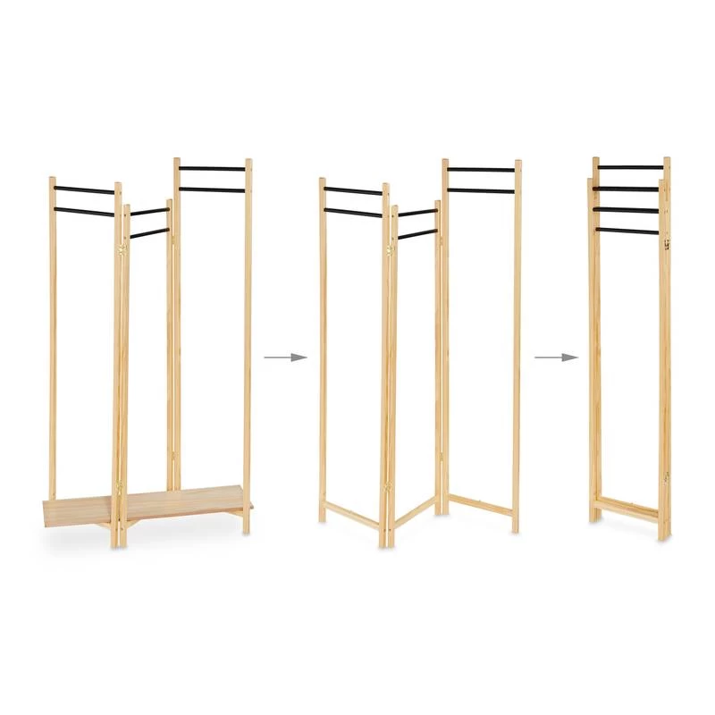 Portant à Vêtements Style Paravent 8 Portant à Vêtements Style Paravent – Image 6