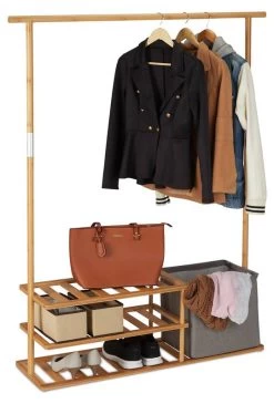 Portant Vêtement Bambou