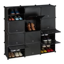 Étagère à Chaussures Noire -Mobilier Soldes 545666712df8491482e82bf1d3f2beaa