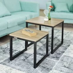 Lot De 2 Tables Basses Gigognes FBT42-HG -Mobilier Soldes 5670ae052fa6461c904fee10f98b2813